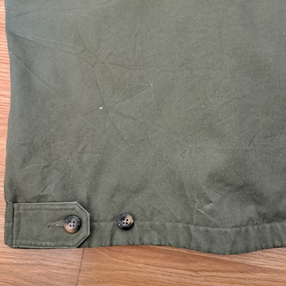 COLUMBIA Vintage Canvas Corduroy Collar Double Layered 2 Seasons Jacket Size S - Picture 5 of 12